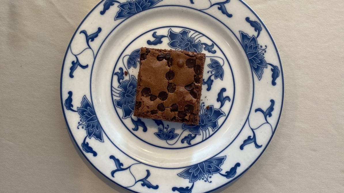 Chocolate chip brownie.