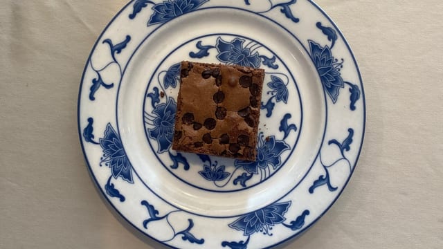 Chocolate chip brownie.