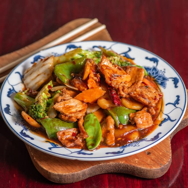 51. Sha cha pork.