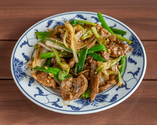 S-22. Mongolian beef.