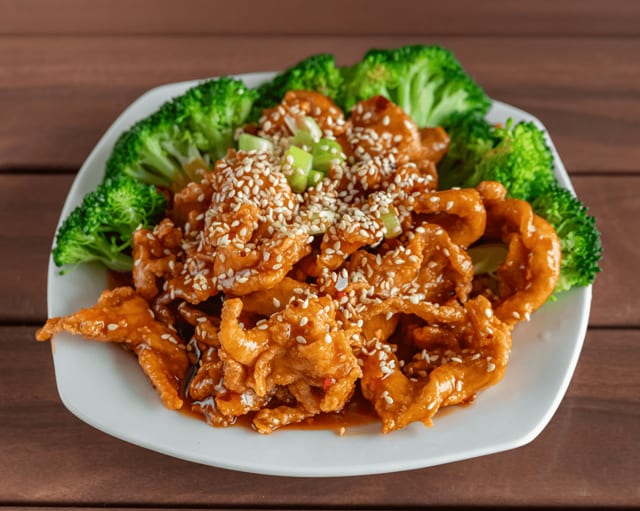 S-21. Sesame chicken.
