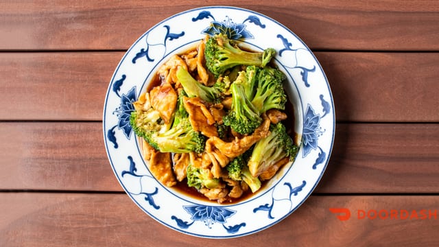 57. Chicken with broccoli.