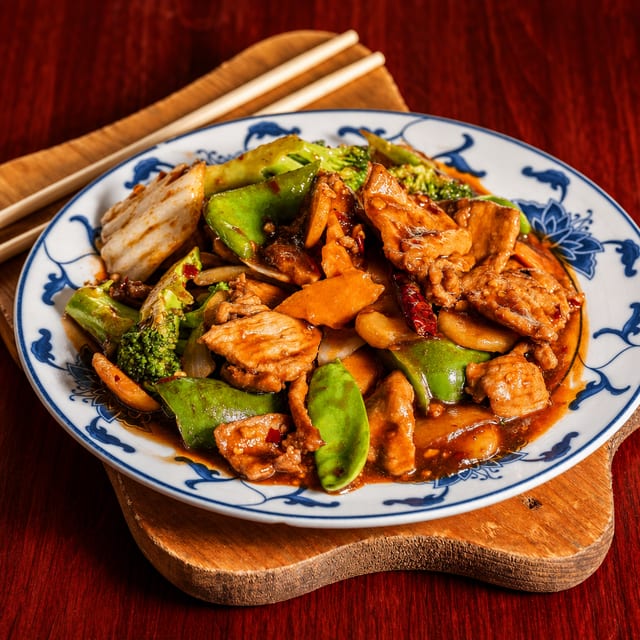 51. Sha cha pork.