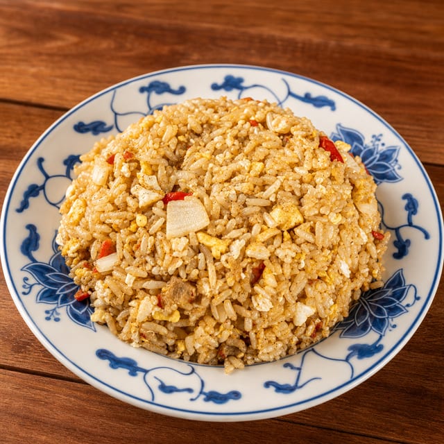 104. Roast pork fried rice.