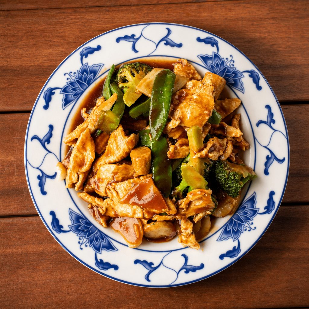 58. Chicken with vegetables.
