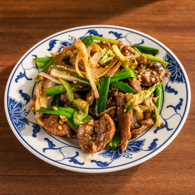 S-22. Mongolian beef.