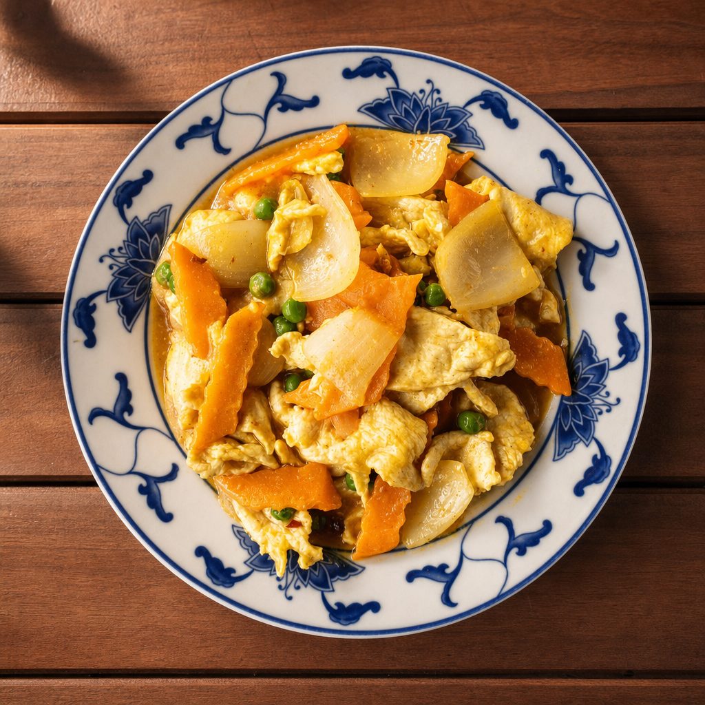66. Curry chicken.