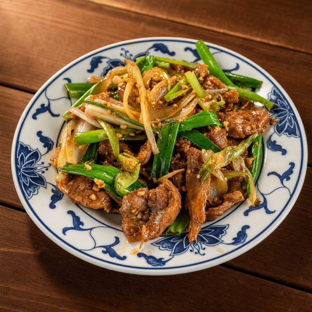 S-22. Mongolian beef.